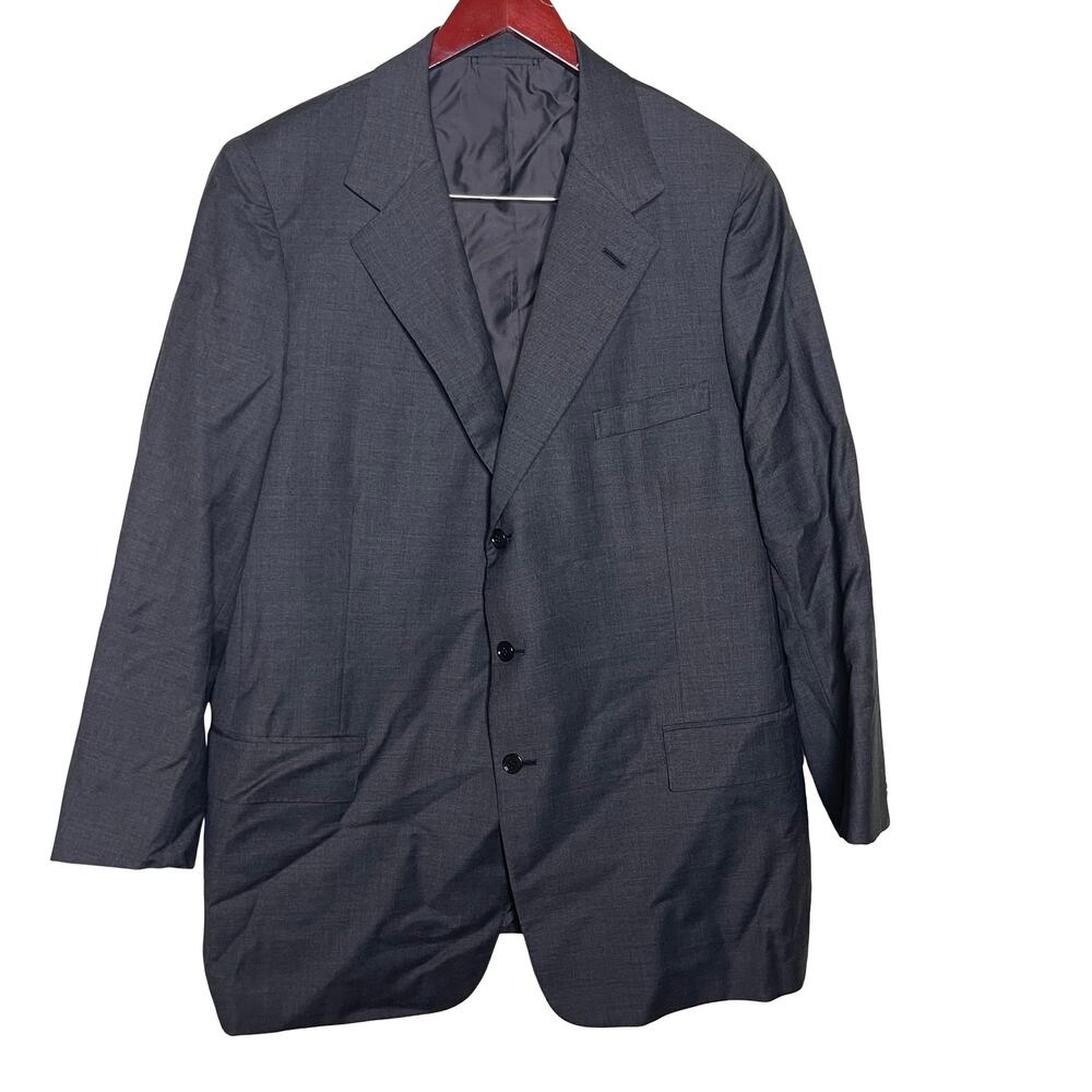 Ralph Lauren Purple Label grey 100% wool Blazer 46R